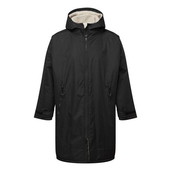 TriDri Unisex Adult Waterproof Changing Robe / Black/Natural